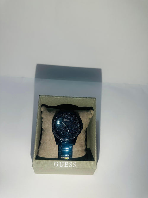 Reloj Guess con Piedras de Colores y Color Azul Llamativo